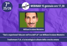 7° WEBINAR “Dati o esperienze? Educare nell’era dell’I.A” con William Ercolano Monteiro