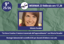9° WEBINAR “Scrittura Creativa: il motore trasversale dell’apprendimento” con Vittoria Paradisi